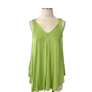 Anthropologie
Lime Green Pleated Tunic Swing Tank Top
Blouse